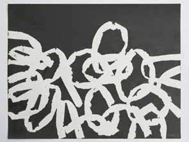 „Schwarzzeichnung“, 2012, Acryl auf Papier