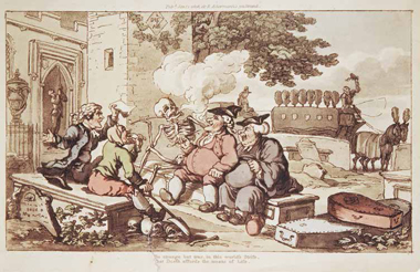 Thomas Rowlandson: The English Dance of Death, Radierung, um 1816